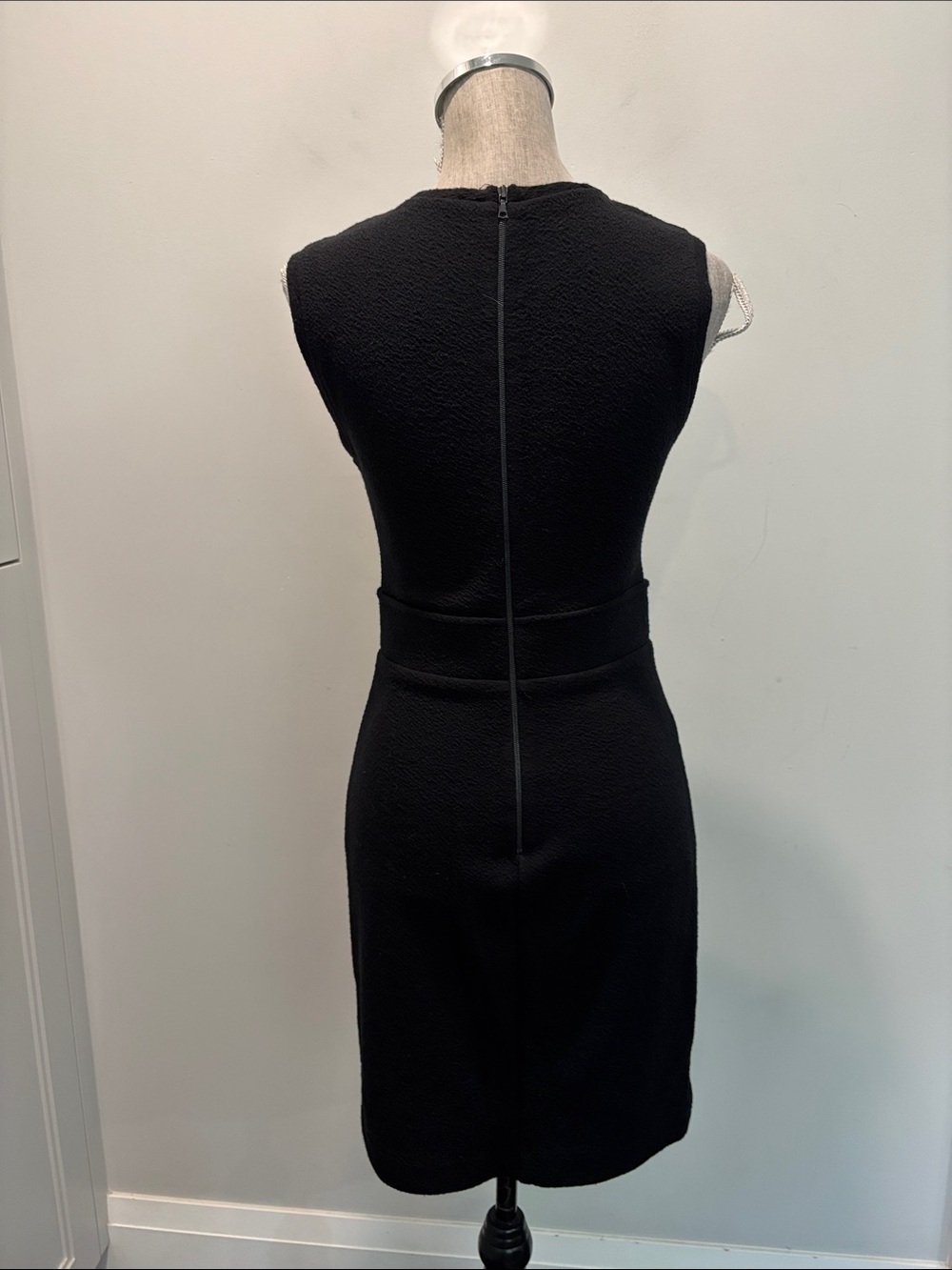 Judith & Charles Merino Wool Black Sleeveless Sheath Mini Dress Size 8 - Picture 9 of 14